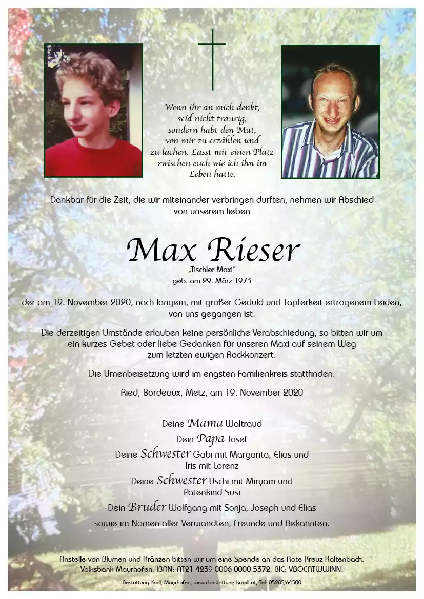 Parte von Max Rieser